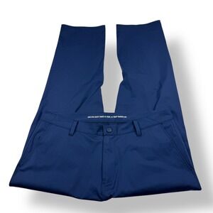 Rhone Commuter Classic Pants Mens Sz 34 Navy Blue Stretch Performance Travel